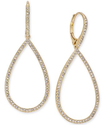 Eliot Danori Pave Open Drop Earrings, Created for Macy's - Gold