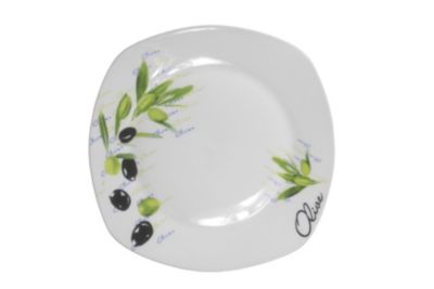 Porcelain 20 Piece Square Dinnerware Set Service for 4