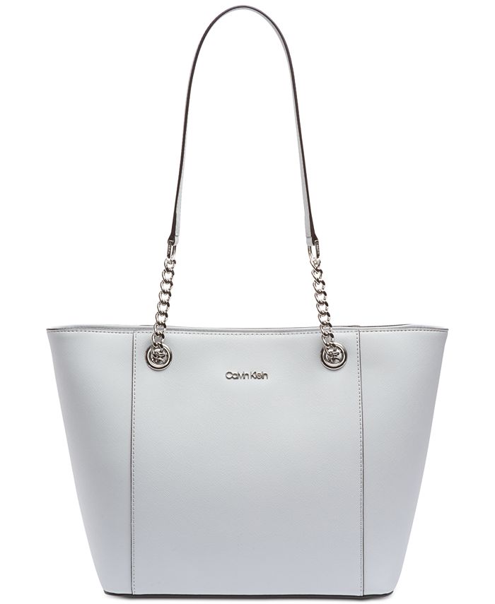 St lijn commentator Calvin Klein Hayden Saffiano Leather Large Tote & Reviews - Handbags &  Accessories - Macy's