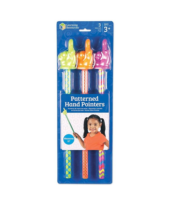 Learning Resources Patterned Hand Pointers Set of 3 - Macy's