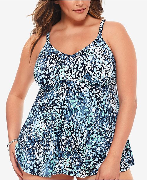 plus size swimsuits at macy's