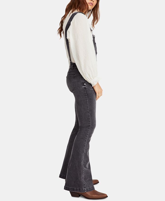 Free People Carly Flared Overalls & Reviews - Jeans - Women - Macy's