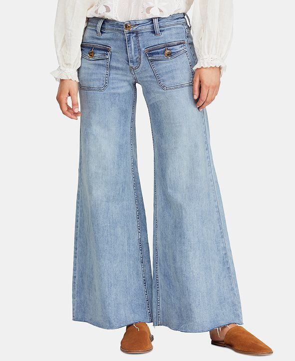 Free People Hailey Low-Rise Bell-Bottom Jeans & Reviews - Jeans - Women ...