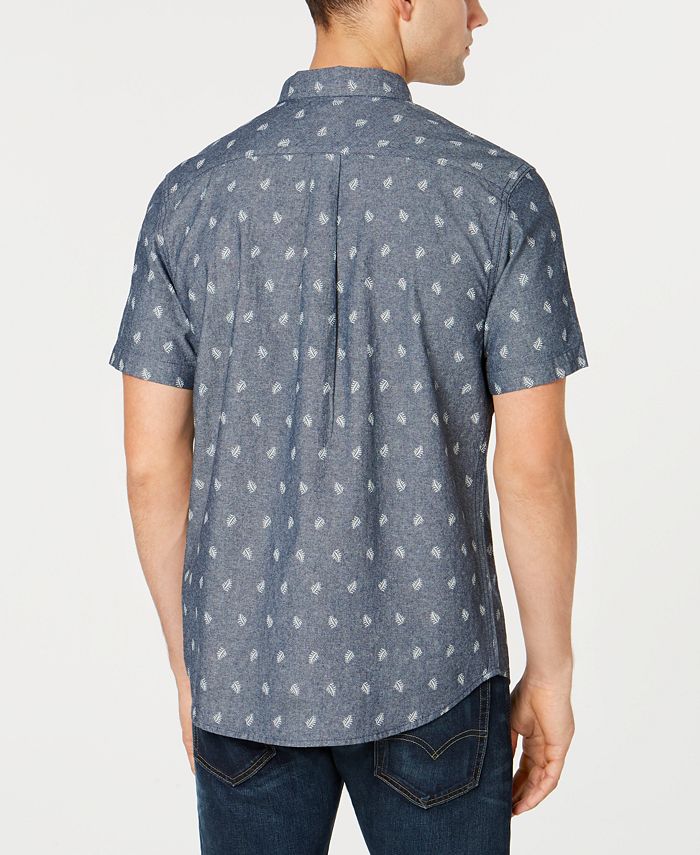 Levi's Men's Slim-Fit Leaf Print Pocket Shirt - Macy's