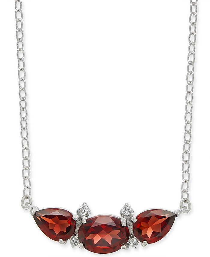 Macy s Garnet 3 1 5 ct. t.w. Diamond Accent 18