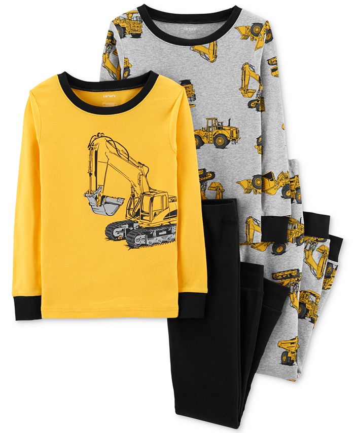 Carters best sale construction pajamas