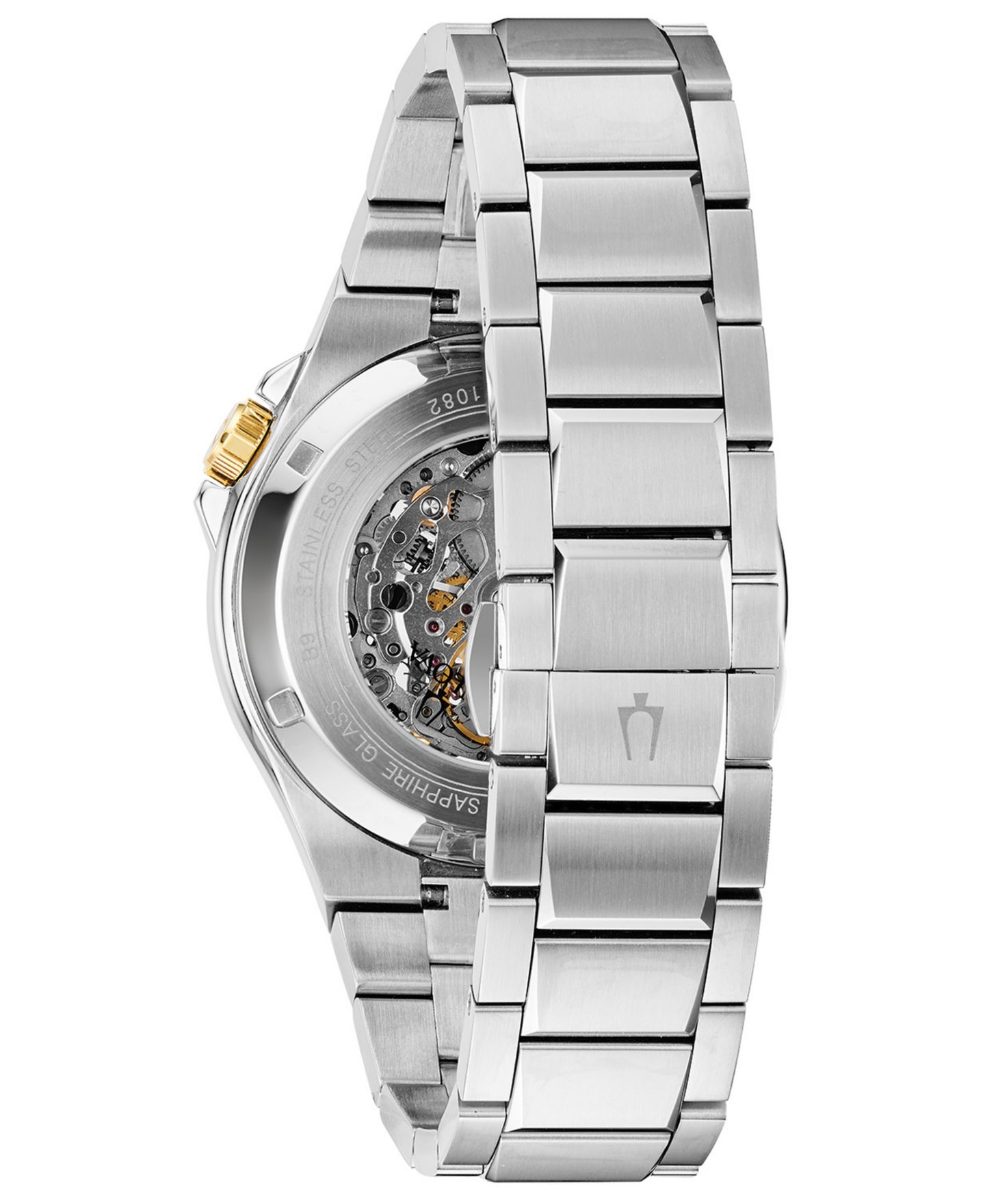 Мужские часы Bulova Automatic Maquina Stainless Steel Bracelet Watch 46mm — фото 4