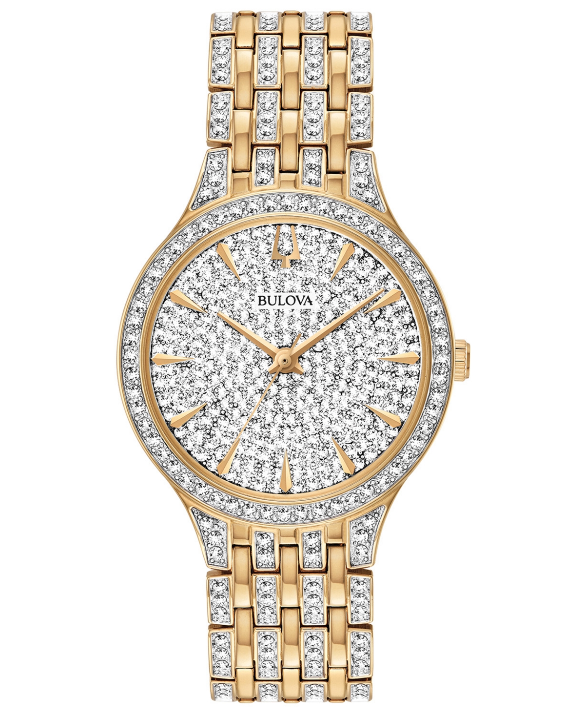 Women's Phantom Gold-Tone Crystal-Accent Stainless Steel Bracelet Watch 32mm - Two-Tone