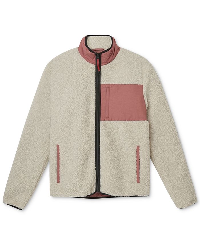 WeSC Men's Colorblocked Fleece Jacket - Macy's