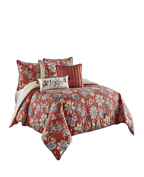 Keeco Brighton Blossom 4pc Queen Comforter Set & Reviews Bedding Collections Bed & Bath Macy's