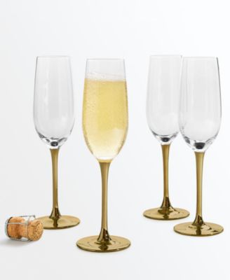 stem champagne glasses