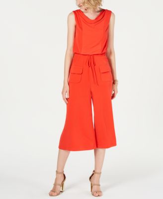 petite orange jumpsuit