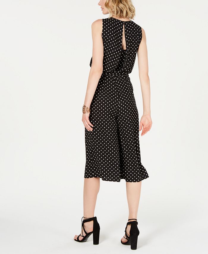 Vince Camuto Cropped Wide-Leg Jumpsuit - Macy's