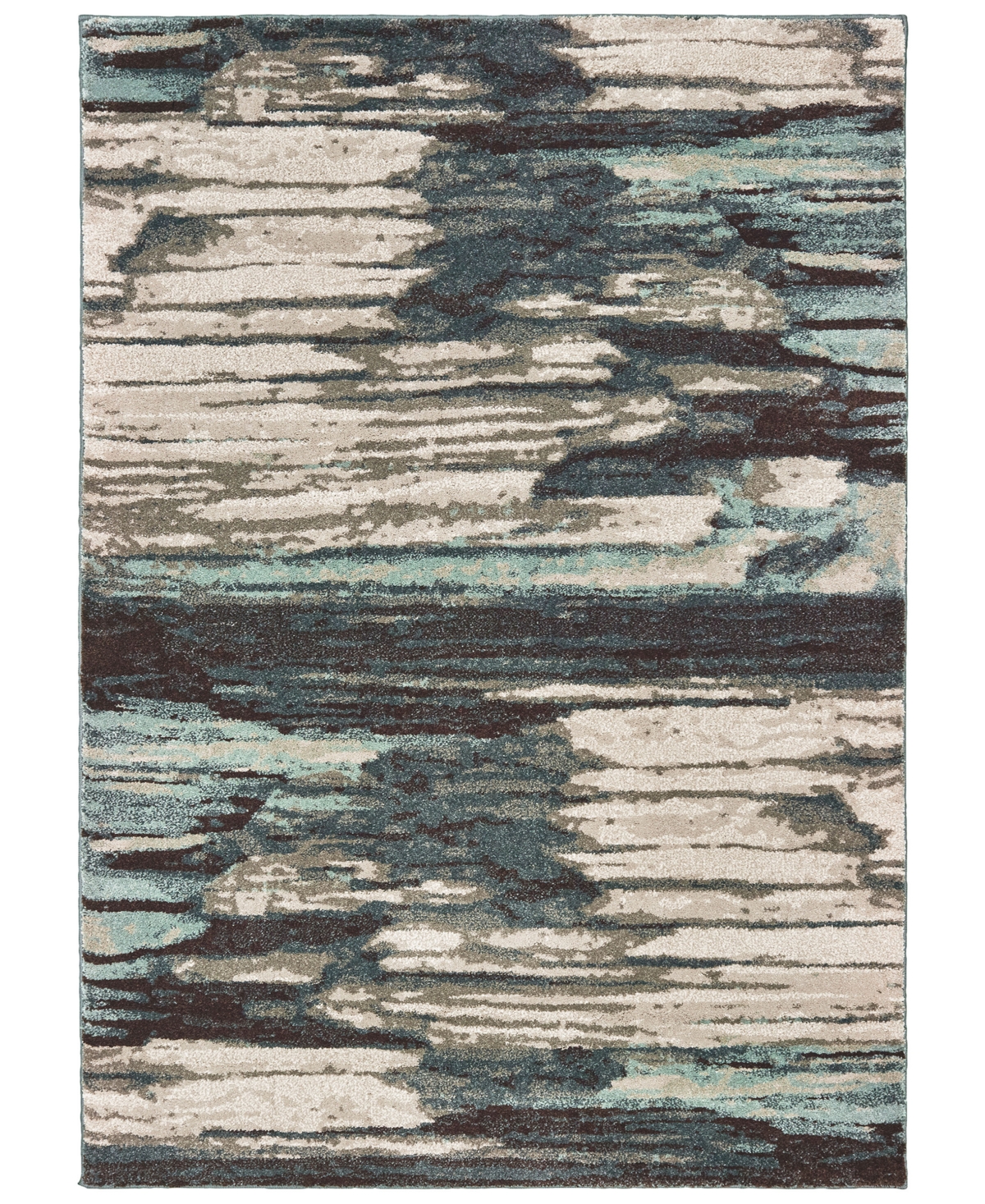 Oriental Weavers Carson 9675A 5'3in x 7'3in Area Rug - Blue/Ivory