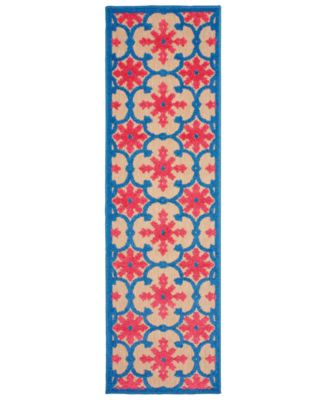 Oriental Weavers - Cayman 190L9 Sand/Pink 2'3" x 7'6" Indoor/Outdoor Runner Area Rug