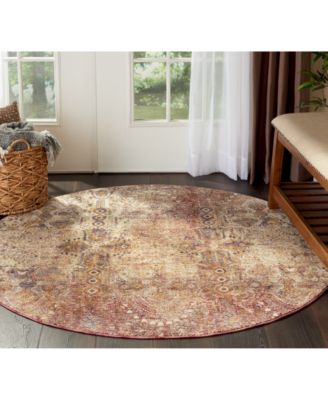 Taza Lavar 5' Round Area Rug