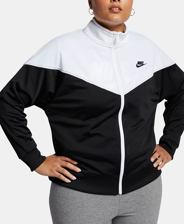 Nike Plus Size Sportswear Heritage Track Jacket - Macy's