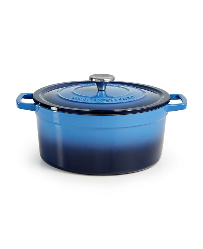 Martha Stewart Collection Enameled Cast Iron Round 6Qt. Dutch Oven
