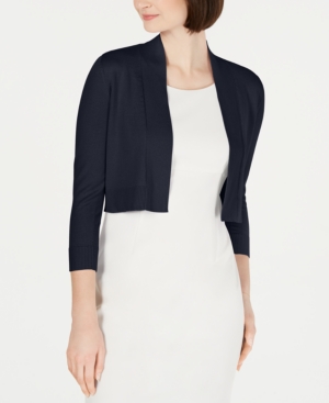 Calvin Klein Cropped Open-Front Cardigan