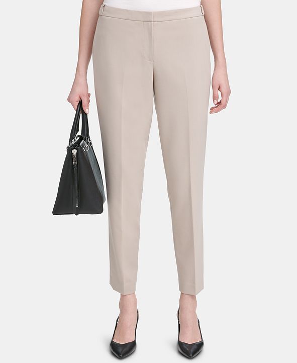 Calvin Klein Highline Straight-Leg Pants & Reviews - Pants & Leggings ...