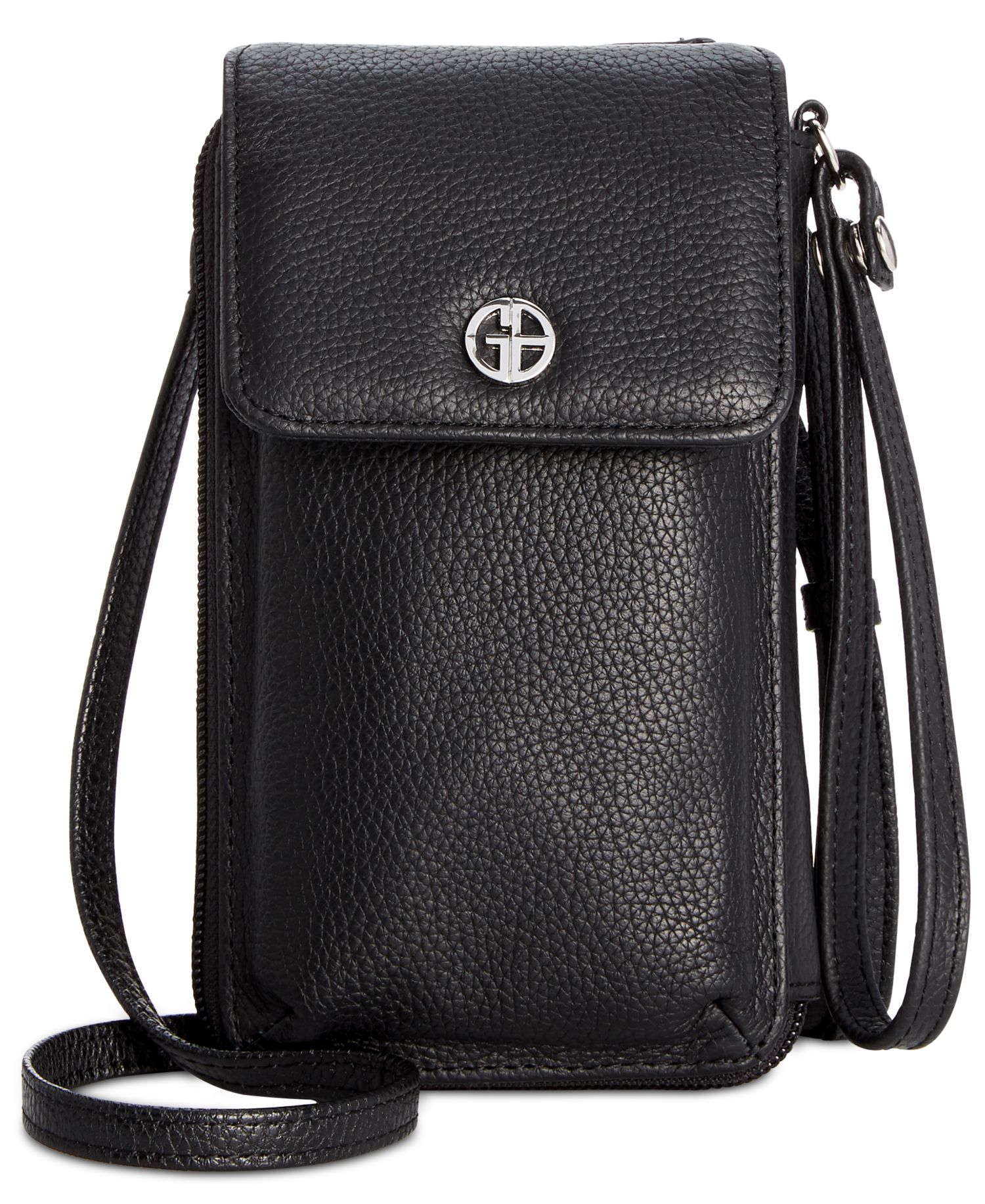 Softy Leather Tech Crossbody Wallet
