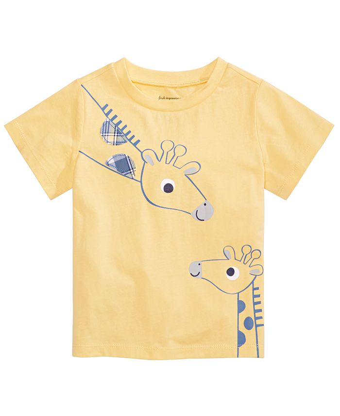 First Impressions Baby Boys Giraffe Graphic T-Shirt, Created for Macy's ...