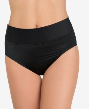 Shop Miraclesuit Solid Norma Jean High-waist Bottoms In Black