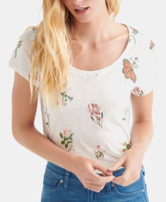 Lucky Brand Butterfly-Print T-Shirt 