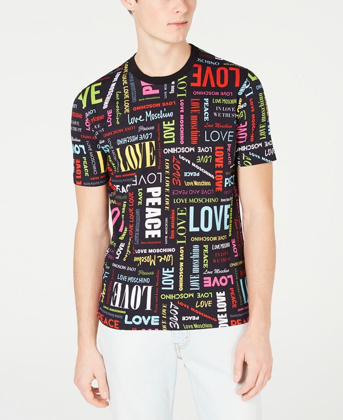 Love Moschino Men's Logo Graphic T-Shirt & Reviews - T-Shirts - Men ...
