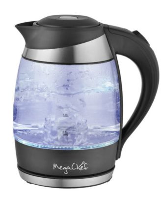 MegaChef 1.8L Electric Tea Kettle - Black