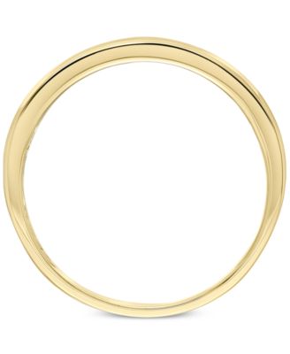 Men's Diamond Band (1/10 ct. t.w.) in 10k Yellow Gold and 10k White Gold