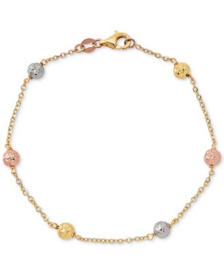 rose gold and white gold bracelet