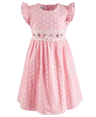 Bonnie Jean Toddler Girls Eyelet Dress - Macy's