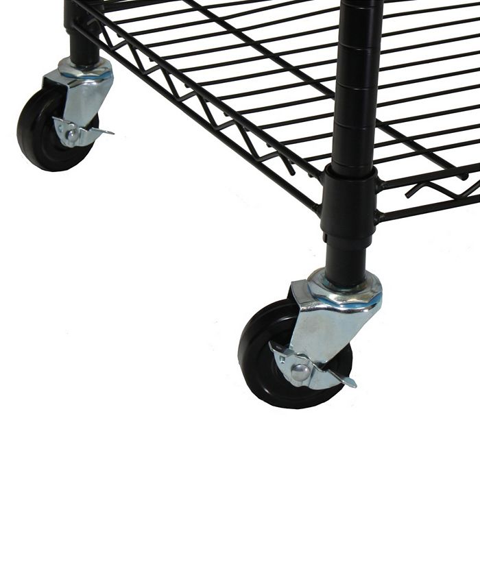 Oceanstar Garment Rack with Adjustable Shelves with Hooks Macy's