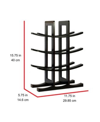 12-Bottle Bamboo Wine Rack