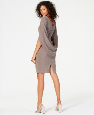 betsy & adam draped sheath dress