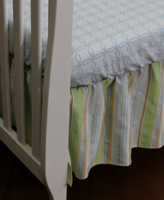 3 Stories Trading Nurture Neutral Stripe Dust Ruffle