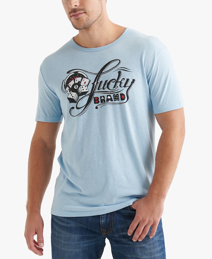Lucky Brand Men's Script Logo Graphic T-Shirt - Macy's