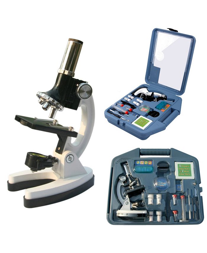 Cassini 28 Piece 100X 400X 900X Microscope Kit and Storage Case and