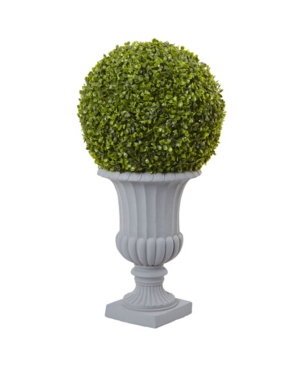 Nearly Natural Green 2.5ft. Boxwood Topiary With Urn In Green