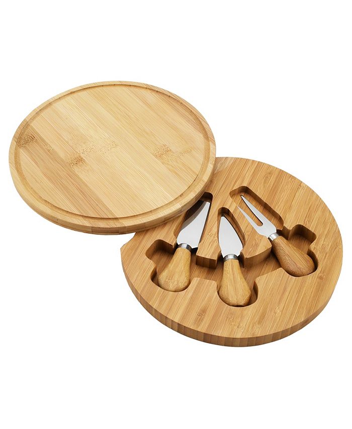 Picnic At Ascot Feta Bamboo Cheese Board Set with 3 Tools Macy's