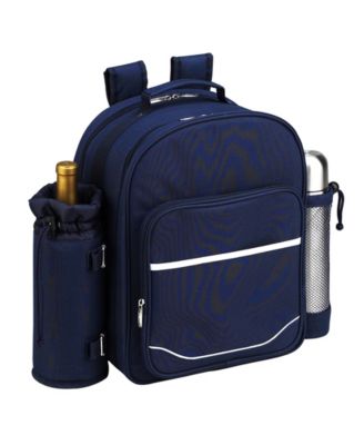 Deluxe 2 Person Picnic, Coffee Backpack Cooler with Wine Pouch