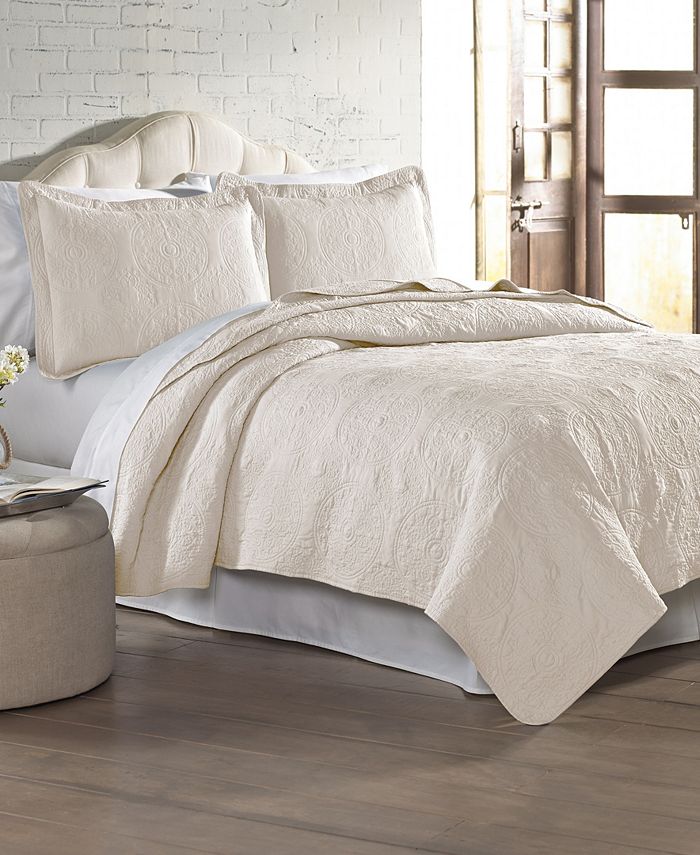 Modern Threads 3 Piece Solid Embroidered Quilt Sets Full Queen Macy's