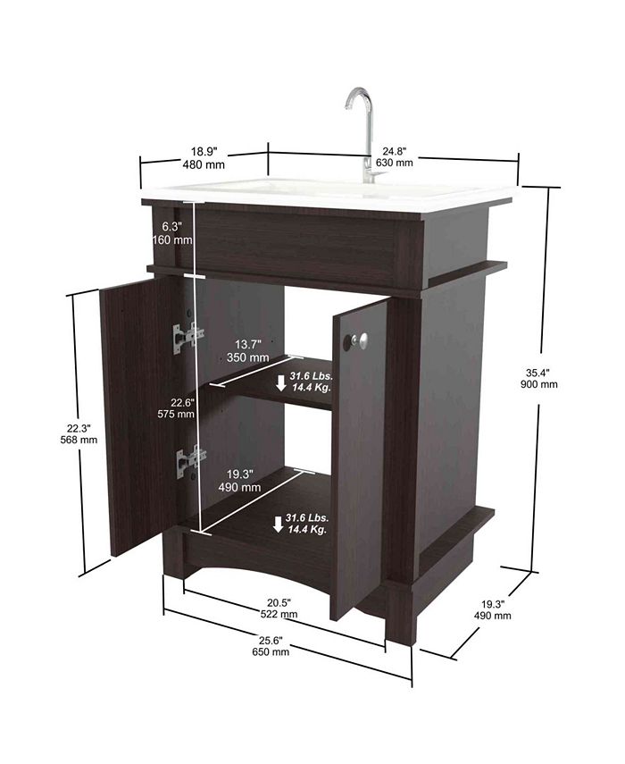 Inval America Modern Bathroom Vanity Macy's