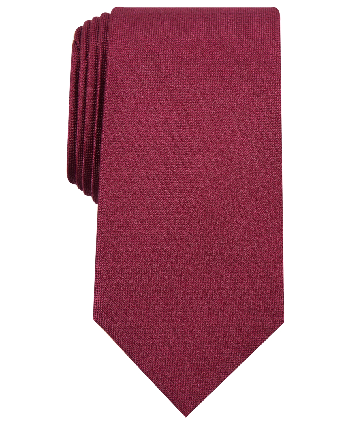 Shop Club Room Men's Solid Tie, Created For Macy's In Burgundy