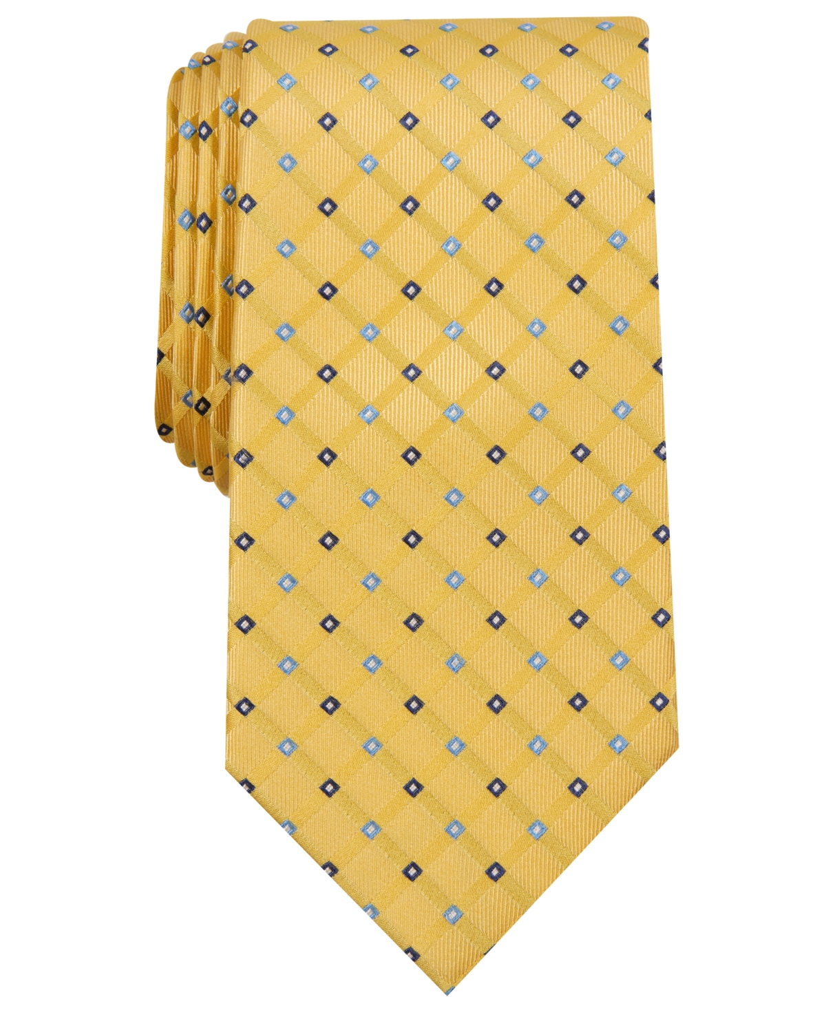 Men's Linked Neat Tie, Created for Macy's - Yellow