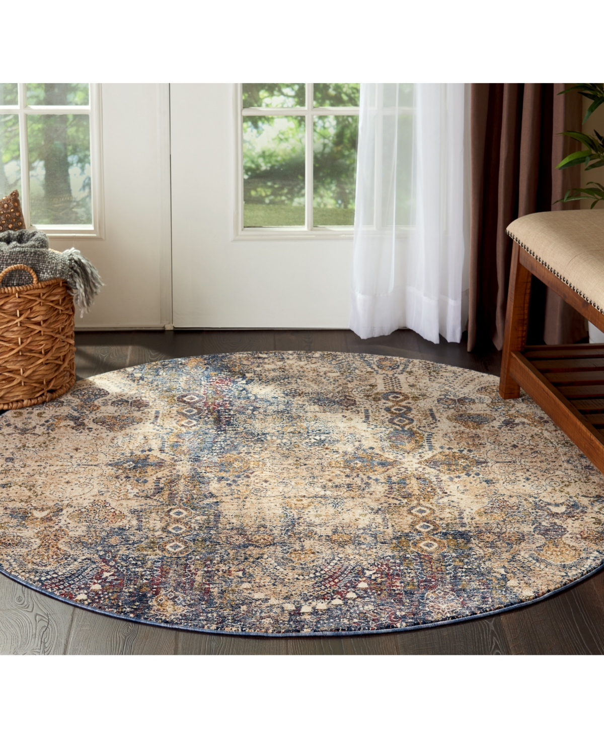 Mink Home Taza Lavar 5' Round Area Rug