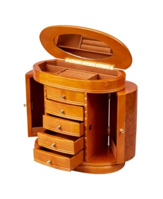 Mele & Co Trinity Wooden Jewelry Box
