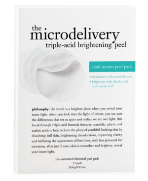 UPC 604079079266 product image for philosophy microdelivery triple-acid brightening peel, 12 pads | upcitemdb.com