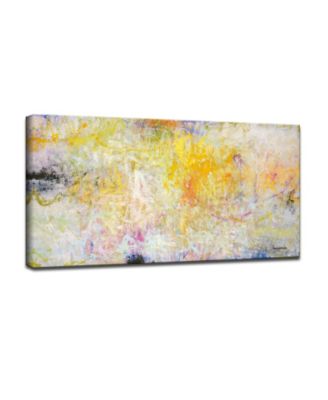 'Satisfied' Abstract Canvas Wall Art - 30" x 60" 